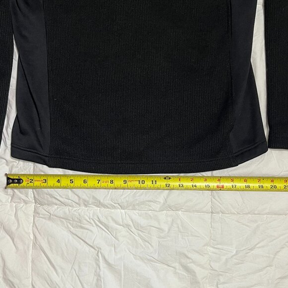 Spyder Mens Quarter Zip Black Size Medium Athletic Sweater-Perfect for fall - Picture 8 of 10